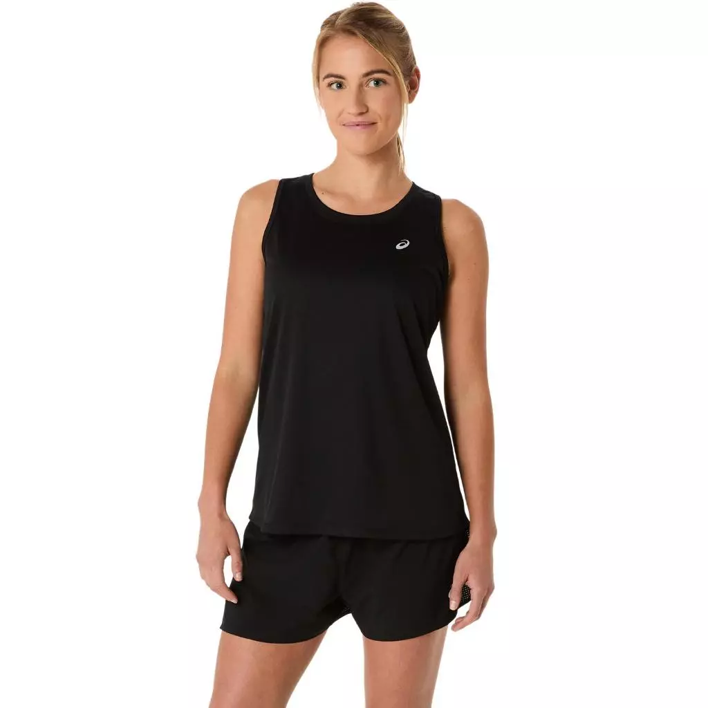 ASICS : 2012D145.001 ASICS SILVER TANK WOMEN RUNNING ผู้หญิง เสื้อกล้าม ของแท้ PERFORMANCE BLACK