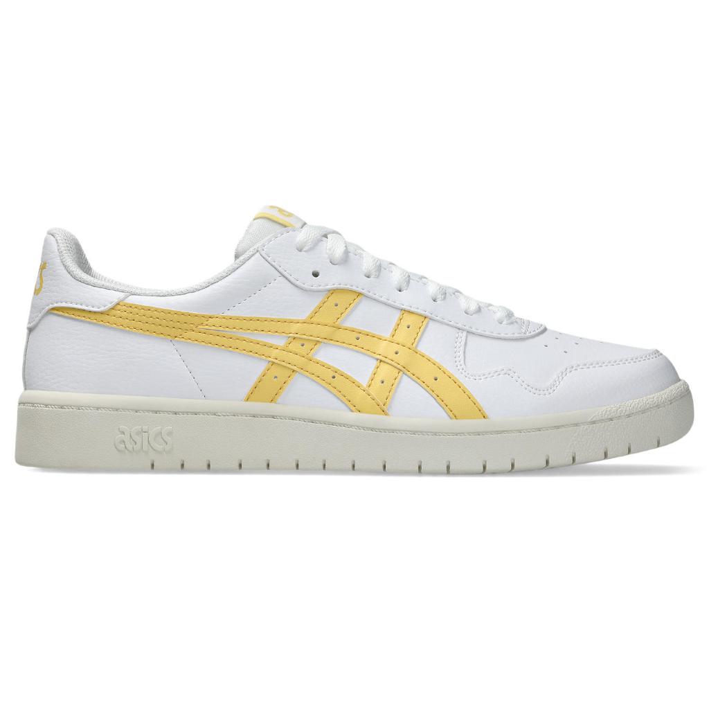 ASICS : 1203A615.103 JAPAN S UNISEX SPORTSTYLE ชายหญิง รองเท้าแฟชั่น ของแท้  WHITE/FADED YELLOW