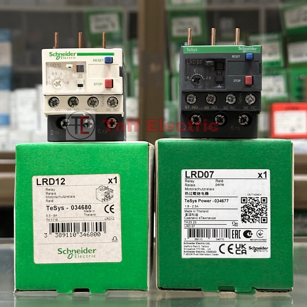 Schneider LRD05,LRD06,LRD07,LRD08,LRD10,LRD12,LRD14,LRD16,LRD21,LRD22,LRD32 โอเวอร์โหลด รีเลย์