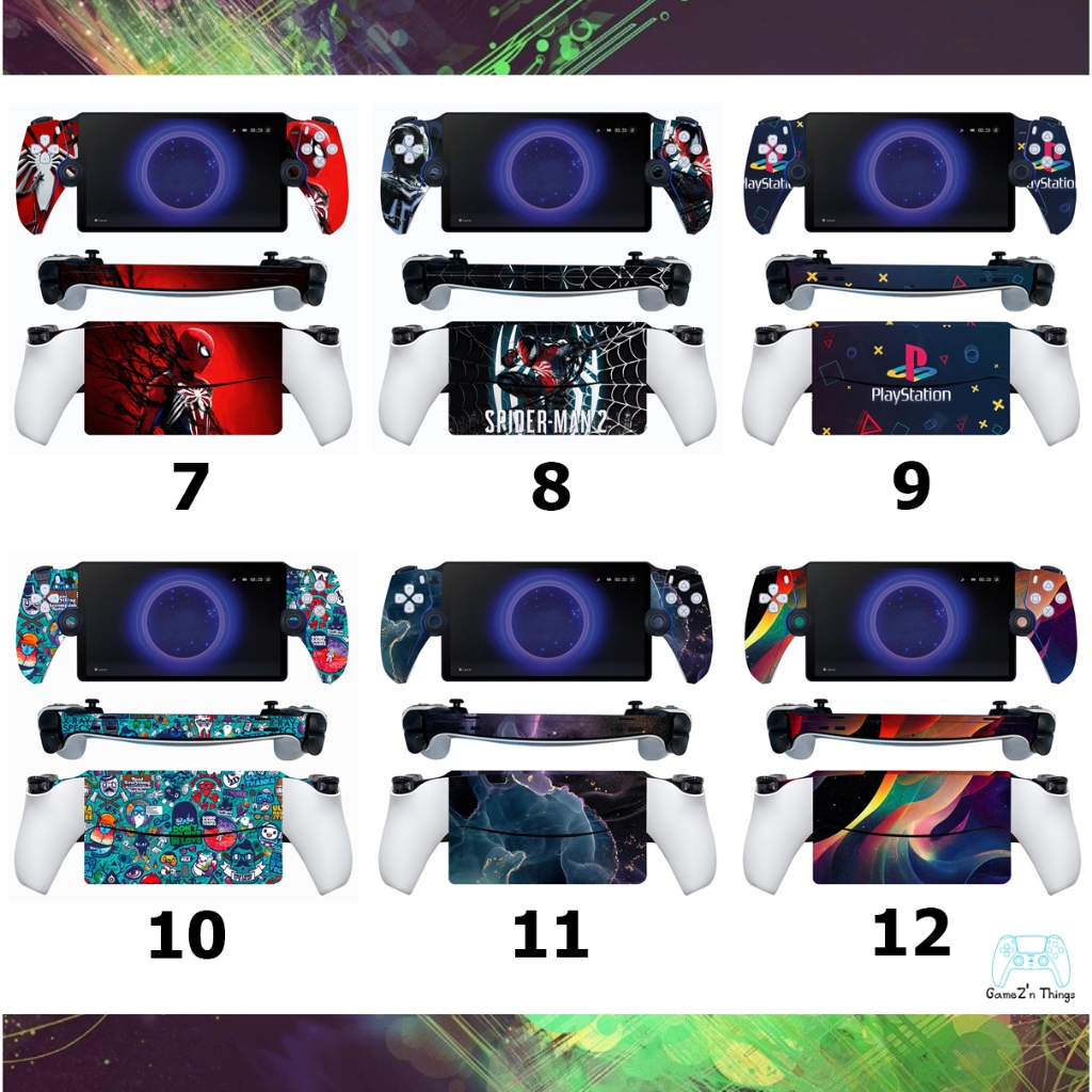 สติกเกอร์ติดเครื่อง กันรอย PS5 PlayStation Portal PS Portal Sticker