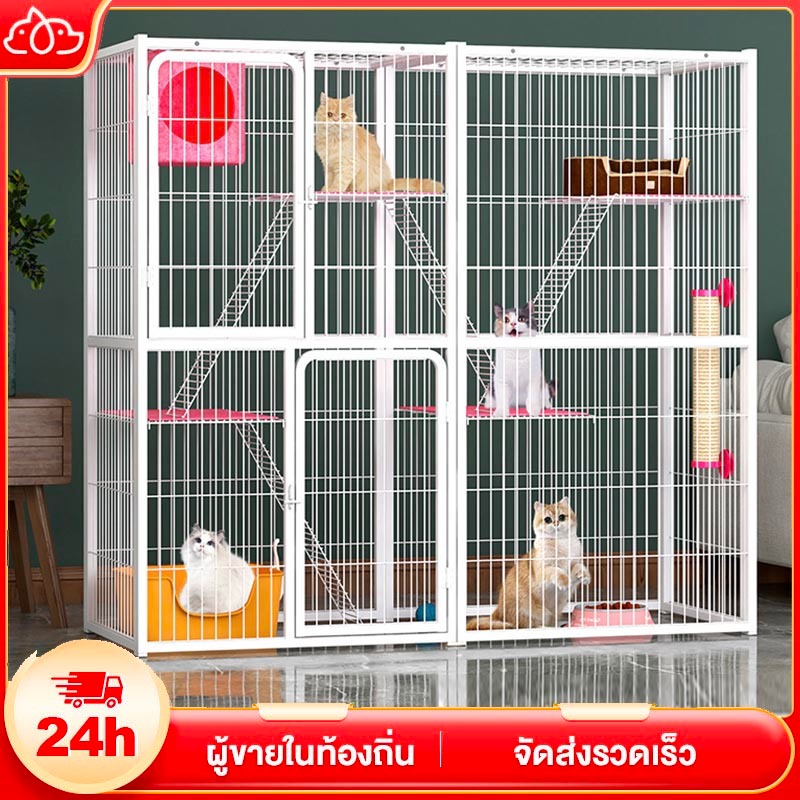 กรงขังแมว กรงขังแมว กรงแมวขนาดใหญ่ กรงสัตว์เลี้ยง กรงแมวขนาดใหญ่ กรงกระต่าย พื้นที่ว่างขนาดใหญ่