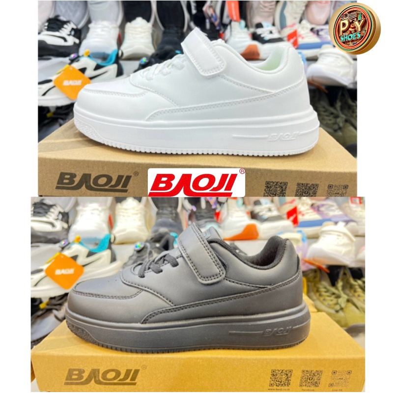 รองเท้าผ้าใบ BAOJI เเท้100% BJK 134 รองเท้าผ้าใบเด็ก ไซส์ 33-37
