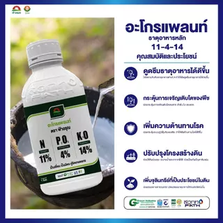 เร่งน้ำยาง แตกแรง พุ่งไว ไม่หยุดหยด สูตร 11-4-14 เพิ่มปริมาณ คุณภาพน้ำยางเต็มๆ