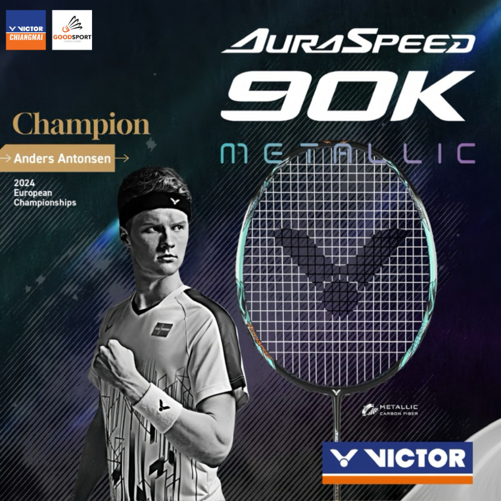 Victor ไม้แบด ARS-90K METALLIC 4U ฟรี! ขึ้นเอ็น+ ซองพรีเมี่ยม + ประกัน 6 เดือน