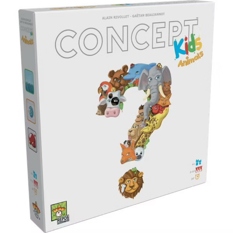 เกมส์ Concept Kids Animals - Cooperative Animal Guessing Game for Children! Fun Family Board Game for Kids & Adults
