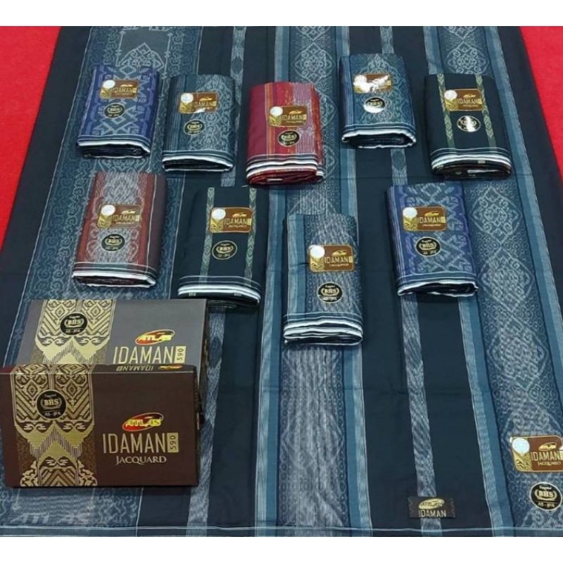 ผ้าโสร่งผู้ชาย มาใหม่ลายปัก แบรนด์ “ATLAS รุ่นidaman 590” เย็บแล้ว ซับน้ำดี ผ้าไม่ลื่น พร้อมกล่องสีน้ำตาล