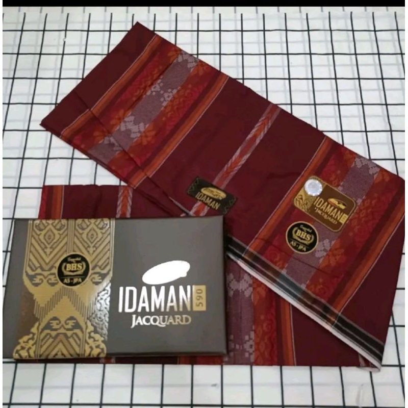ผ้าโสร่งผู้ชาย มาใหม่ลายปัก แบรนด์ “ATLAS รุ่นidaman 590” เย็บแล้ว ซับน้ำดี ผ้าไม่ลื่น พร้อมกล่องสีน้ำตาล