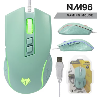 Nubwo NM-96 Gaming Mouse เมาส์เกมมิ่ง เสียงเงียบ ปรับ DPI ได้สูงสุด 3600 มี 7 ปุ่ม ปรับสีไฟได้