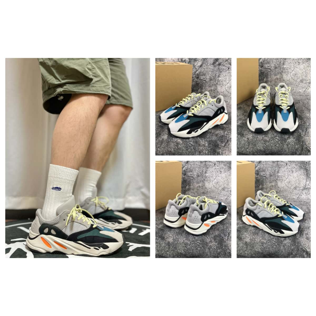 ยูนิเซ็กส์ ADIDAS ORIGINALS YEEZY BOOST 700 รองเท้าคุณพ่อแบบลำลองที่ทนทานต่อแรงกระแทกและแฟชั่น ทรงเตี้ย EG7597