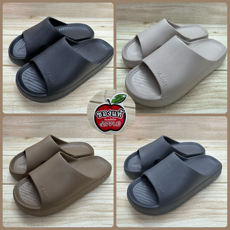 Red Apple  3986 รองเท้าแตะสวม เรดแอ๊ปเปิ้ล สวย นุ่ม สไตล์มินิมอลล์
