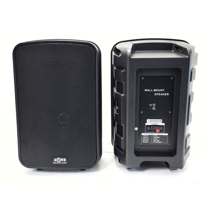 A-ONE ตู้ลำโพง 8 นิ้ว พร้อมขาแขวนปรับได้ ลำโพง Hi-Fi 8 นิ้ว ติดผนัง ลำโพงติดผนัง 8 นิ้ว แพ็ค 2ใบ