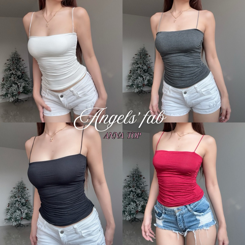 ANGELS.FAV♥︎ | สายเดี่ยว Anna (มีฟองน้ำ) 🎀🫧