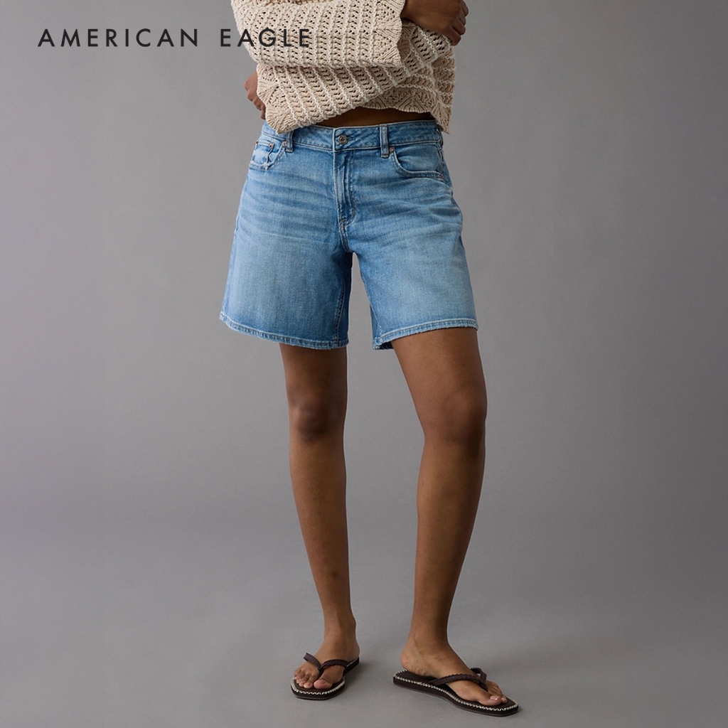 American Eagle Dreamy Drape Stretch 8" Low-Rise Baggy Jort กางเกง ผู้หญิง ขาสั้น แบ็กกี้ (NWSS 033-8158-857)