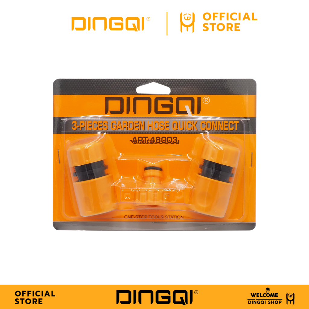 DINGQI ชุดข้อต่อสายยาง 3 ตัวชุด รุ่น 48003 ราคา ถูกที่สุด ดีลบีเคเค แกลเลอรีภาพที่ 2