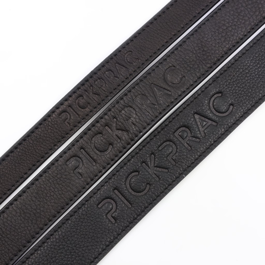 PICKPRAC LEATHER STRAP /สายคล้องคอหนังแท้ สีBlack / Brown