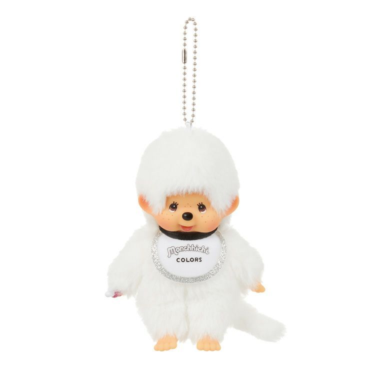 white สีขาว พวงตุ๊กตา Monchhichi [วัสดุ] โพลีเอสเตอร์ [ขนาด] ประมาณ สูง13.5 x กว้าง8.5 x ลึก5.5 ซม.