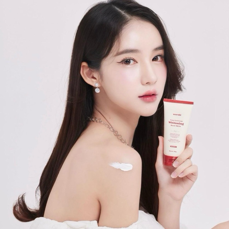 วอชิโทนอัพ Worshi Tone UP Cream Whitening Real Skin โทนอัพผิวดารา