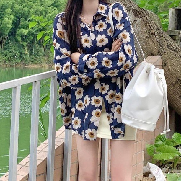 เสื้อฮาวายแขนสั้นลายวินเทจ ไซส์โอเวอร์ผ้าพรีเมียมเชิ้ตลายดอก ใส่สบายไม่ร้อน เหมาะเล่นน้ำสงกรานต์ - รูปที่ 6