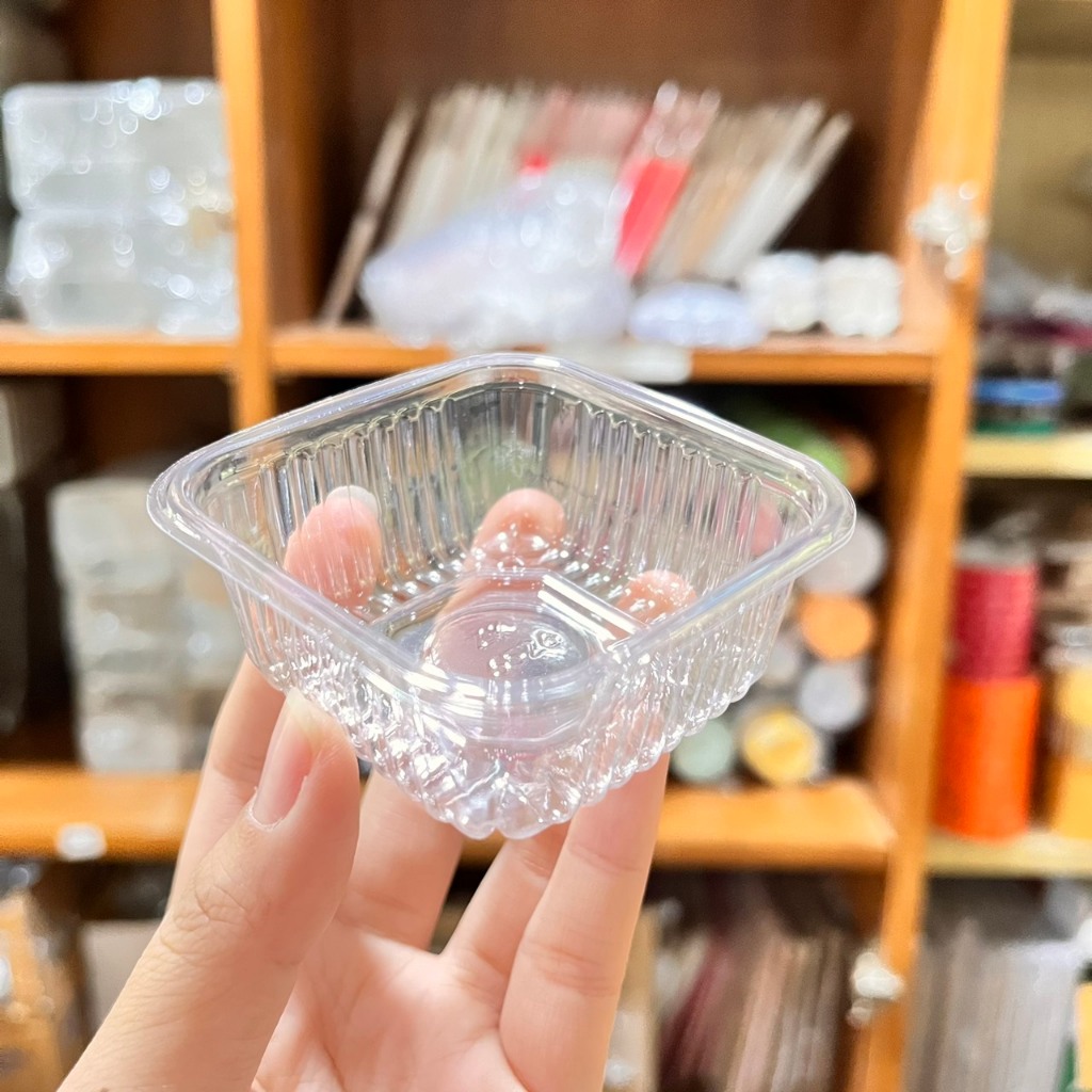 ขนมไหว้พระจันทร์🔥✅ ถาดรองขนม 50 กรัม แพ็ค 100 ชิ้น ขนาด 6.5cm. ถาดสีทอง - ถาดใส ถาดขนมไหว้พระจันทร์ ถาดขนมสี่เหลี่ยม - รูปที่ 7