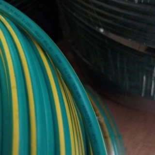 สายไฟ THW 1x10 IEC01 สายกราวด์ ทองแดง เดี่ยว เบอร์10 สีเขียว เขียวคาดเหลือง สายดิน มอก.