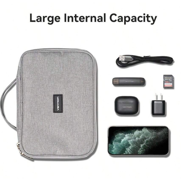 MOFii Vention กระเป๋าจัดเก็บอุปกรณ์ Travel Bag วัสดุพรีเมี่ยม คงทนสวยงาม ด้านในปรับเปลี่ยนช่องได้เอง