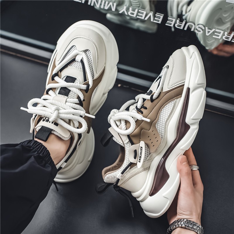 【Venous】2025 New รองเท้าผู้ชายแฟชั่นเกาหลี รองเท้าผ้าใบผู้ชายแบบเป็นกันเอง รองเท้าผ้าใบกีฬาสำหรับผู้ชาย