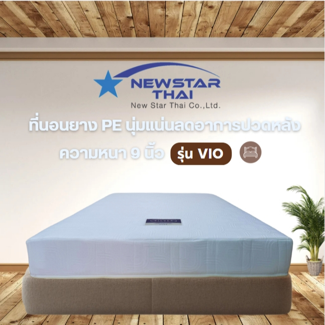 ที่นอนสปริง ผ้านุ่ม คุณภาพดี แข็งแรง ทนทาน นุ่มแน่น ขนาด 3.5ฟุต 5ฟุต 6ฟุต หนา 9 นิ้ว รุ่น Violet