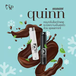 [Clearance Sale!] Akkaradent Quinn สเปรย์ระงับกลิ่นปาก กลิ่นชอคมิ้นต์ หอม เย็น ไม่มีน้ำตาล สีขาว/ดำ [EXP29/01/2027]