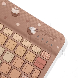 MOCHA MOUSSE คีย์บอร์ดบลูทูธ รุ่น Limited Edition ขนาด 10 นิ้ว รองรับ iOS, Android, iPad, Tablet, Smart TV, Notebook, PC