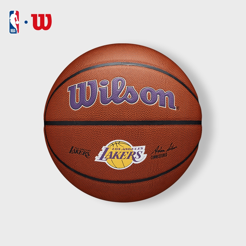 WILSON NBA Team Composite La Lakers ลูกบาสเกตบอล PU 100% Size 7 WZ4029314XB7 Official Store