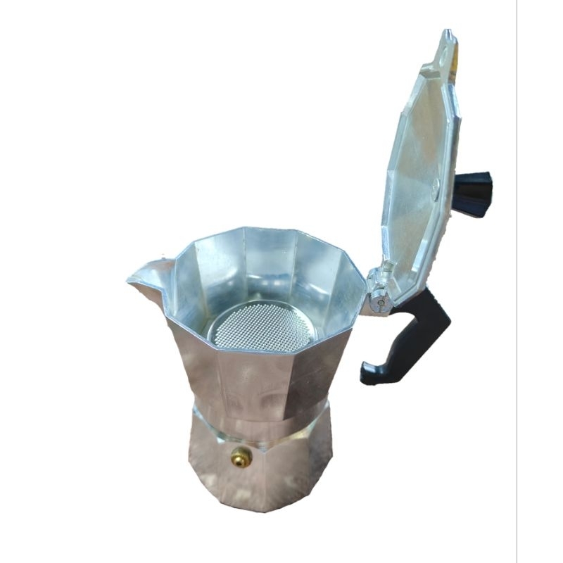 หม้อต้มกาแฟ Mokapot ดัดแปลงใส่ Basket 54,58 มม. ความจุ 150,300 มล. แต่งกันรั่ว สกัดกาแฟเข้มข้น