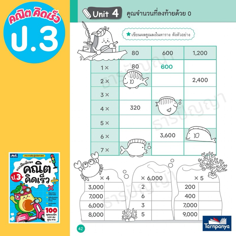 แบบฝึกทักษะคณิตคิดเร็ว ป.1 ป.2 ป.3 ธารปัญญาTarnpanya - รูปที่ 4