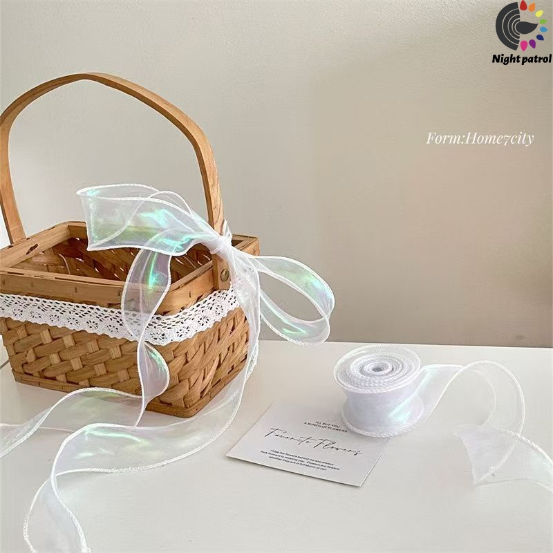ริบบิ้นเส้นด้ายหางปลา กว้าง4cm ริบบิ้นช่อดอกไม้ สีพื้น  ริบบิ้นผูกกล่องของขวัญ ผ้าชีฟอง ริบบิ้นผ้าไหม ตกแต่งของขวัญ ราคา ถูกที่สุด ดีลบีเคเค แกลเลอรีภาพที่ 8