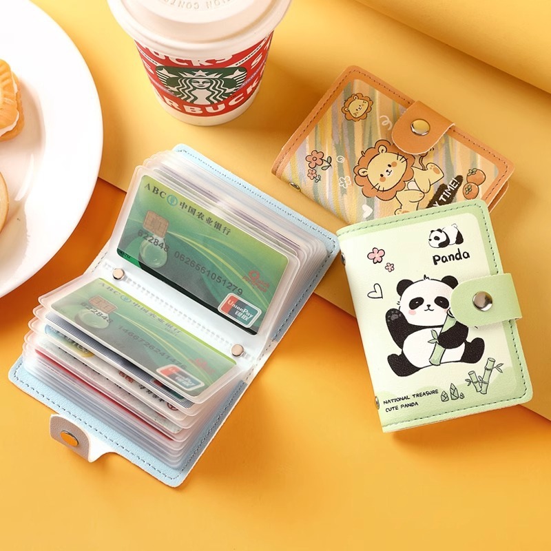 ที่เก็บการ์ด ที่ใส่บัตร กระเป๋าใส่บัตร กระเป๋าใส่นามบัตร ลายน่ารัก มี20ซอง ใส่บัตรได้ ขนาดเล็กพกพาสะดวก