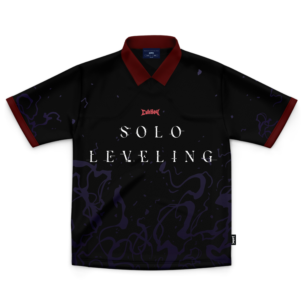 CuteBoy | Solo Leveling | IGRIS Jersey [Black/Red] เสื้อกีฬา แขนสั้น