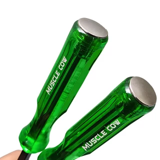 MUSCLE COW ไขควง ด้ามทะลุ ปากเเฉก-แบน 2 ตัว/ชุด ท้ายตอกได้ ปลายแม่เหล็ก 6 mm x 4" ไขควงปากแบน ไขควงปากแฉก ไขควงตอก