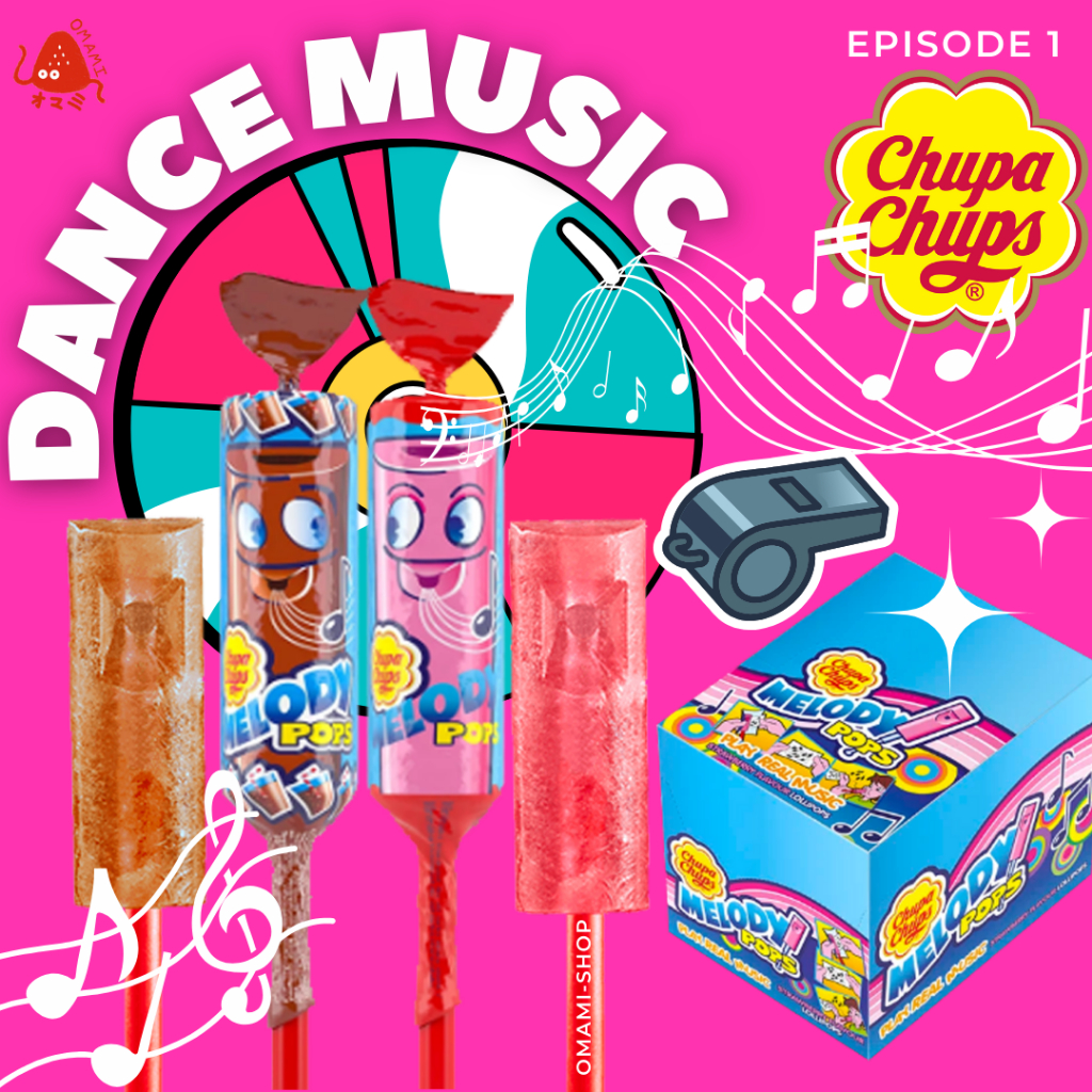 [ยกกล่อง 30 ชิ้น] อมยิ้มนกหวีด จูปาจุ๊ปส์ (1แท่ง/15g) Chupa Chups อมยิ้มกลิ่นผลไม้ อมยิ้มของเล่น อมยิ้มเด็ก อมยิ้มโค้ก