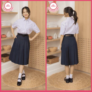 เสื้อนักเรียนหญิง ม.ปลาย ปักชื่อ,ตัวย่อ,จุดฯ ฟรี ! +รับปักโลโก้