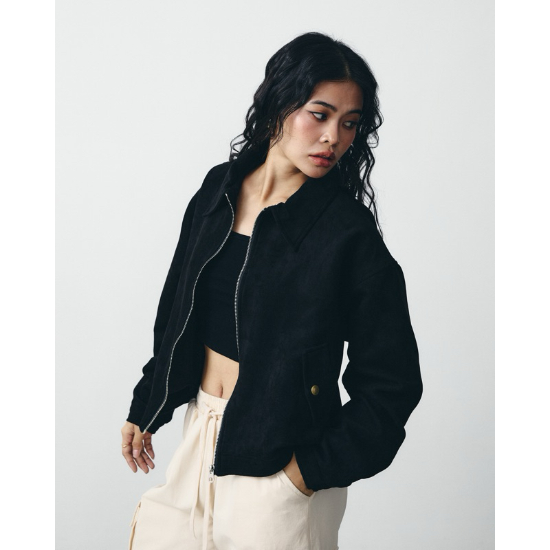 MALIMAYS - Paper Suede Jacket แจ็คเก็ตหนังกลับ รูปที่ 5