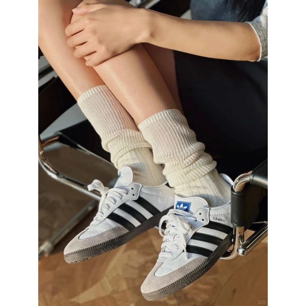 🌹รองเท้าขายดี🌹รองเท้าผ้าใบ Samba OG ยูนิเซ็กส์ รองเท้าลำลอง แฟชั่น สตรีท ใส่สบาย