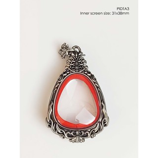 PIDTA3Whitebrass Satin กรอบพระไวท์บราส ผิวซาติน สำหรับปิดตาจ…