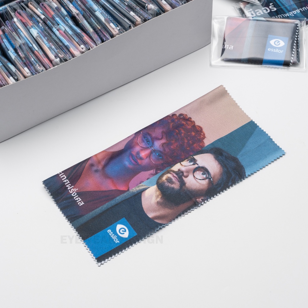 ผ้าเช็ดแว่น ESSILOR ของแท้ คุณภาพอันดับ 1 จากฝรั่งเศส🇫🇷