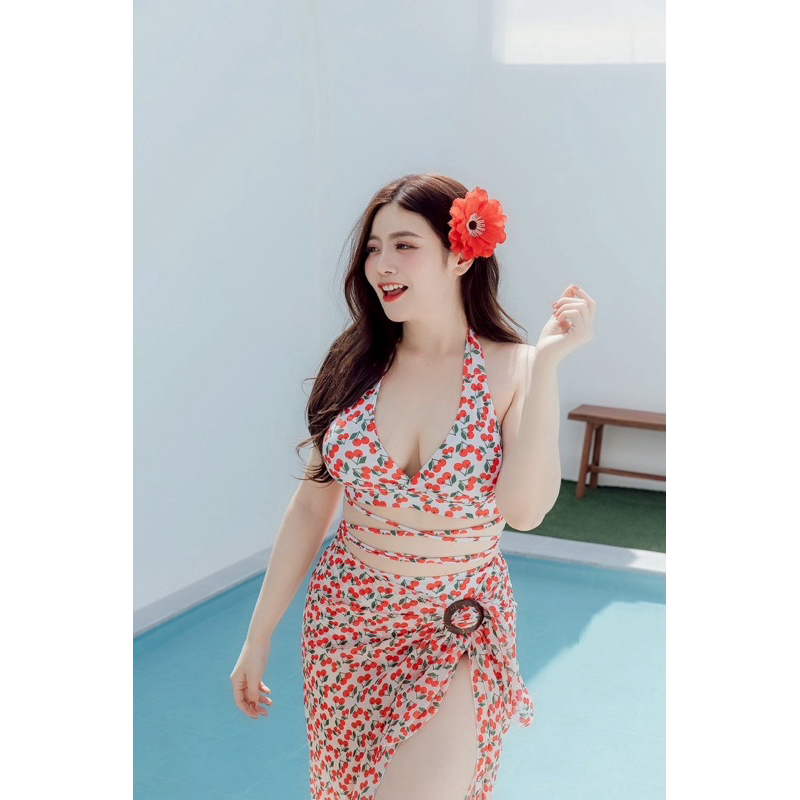 BIKINI รุ่น MOANA เซ็ต 3 ชิ้น สาวอวบ