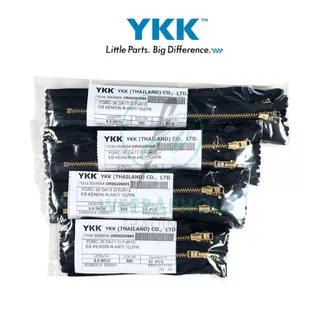 (ยกโหล) YKK ซิปฟันทองเหลือง หัวล็อคอัตโนมัติ ซิปกางเกงยีนส์ ซิปวายเคเค