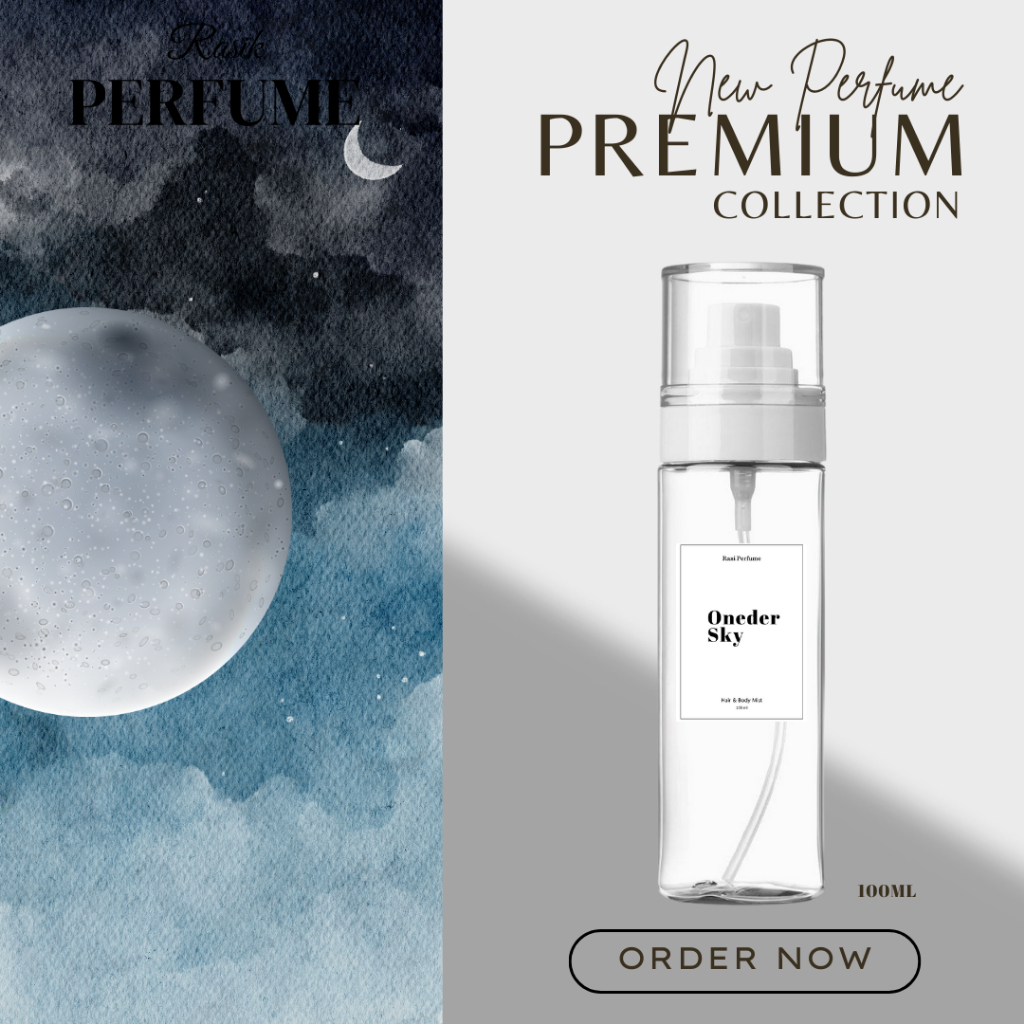 Rasi perfume กลิ่น oneder sky สเปรย์น้ำหอมสำหรับเส้นผมและผิวกาย HAIR & BODY MIST 100ml