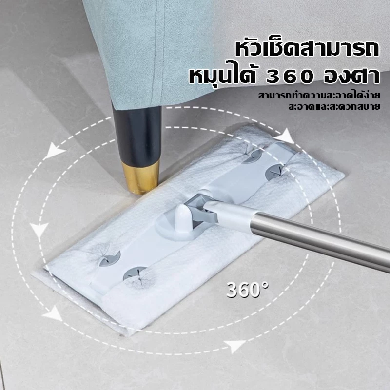 ทิชชู่เปียกถูพื้น แบบหนา ขจัดคราบฝุ่นและเส้นผม thumbnail 4