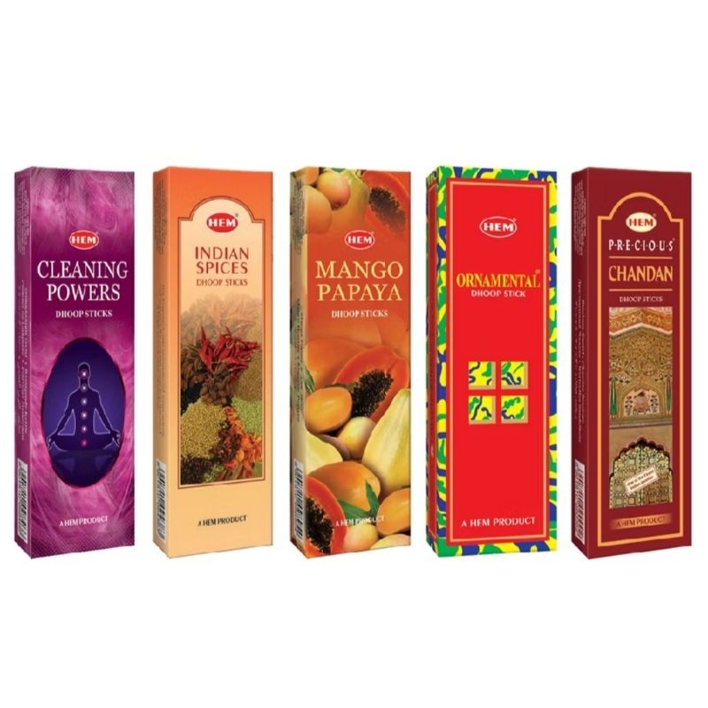 กำยานแท่ง HEM Dhoop Sticks กลิ่นยอดฮิต หอมที่สุด ของอินเดีย_Hem Dhoop Sticks