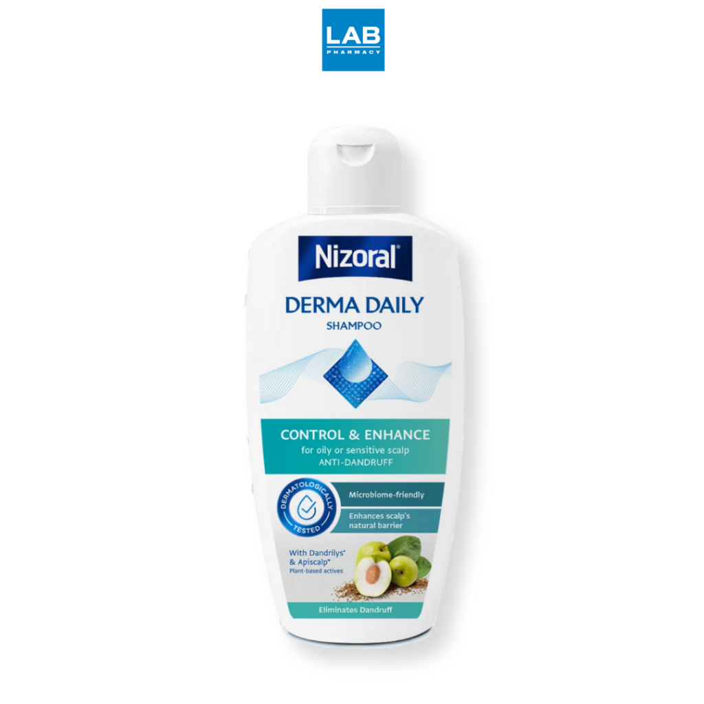 Nizoral Derma Daily Shampoo 200 ml. ไนโซรัล เดอร์ม่า เดลลี่ แชมพู 200 มล. แชมพูสำหรับผมและหนังศีรษะมันหรือบอบบาง