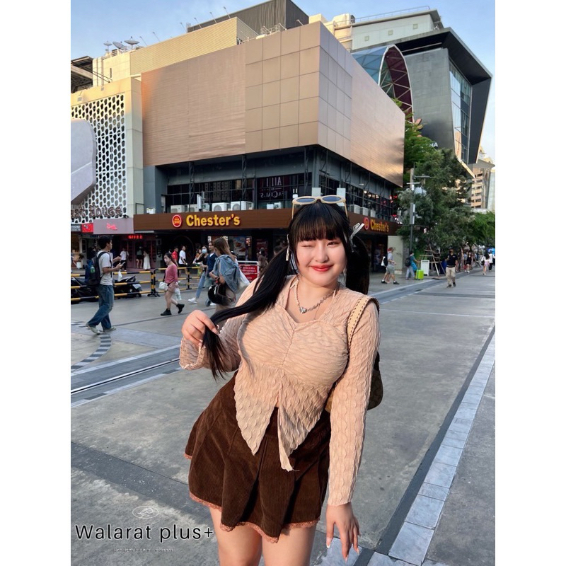 เสื้อแขนยาวสาวอวบงานWalaratPlus+