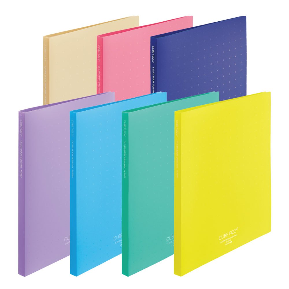 LIHIT File- Cube Fizz Clear Book A4 (แฟ้มโชว์เอกสาร 24 และ 42 ซอง)